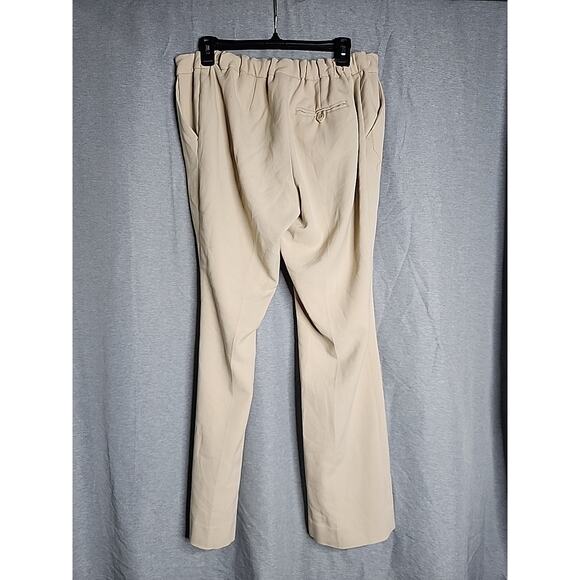 Liz Lange Maternity Casual Pants Wide Leg Straight Tan Size 8 - Picture 2 of 8